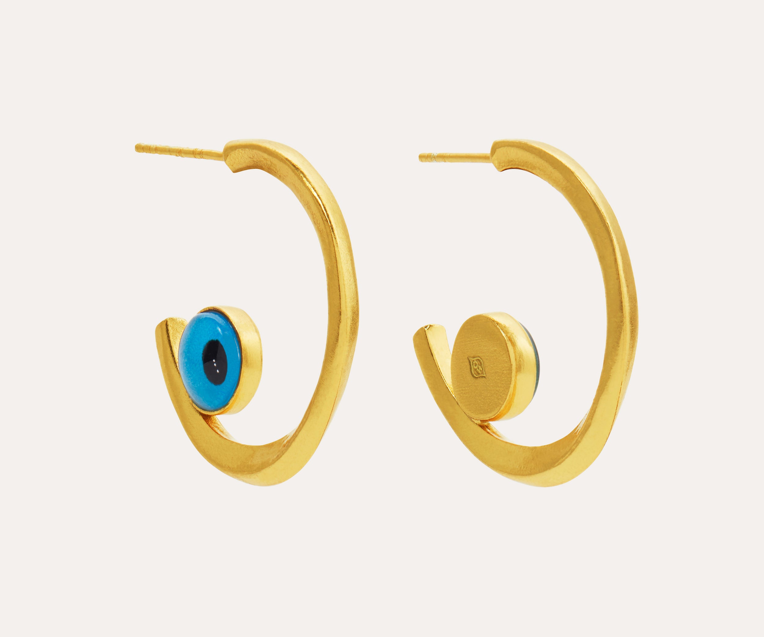 Beau Evil Eye Hoop Earrings | Sustainable Jewellery by Ottoman Hands