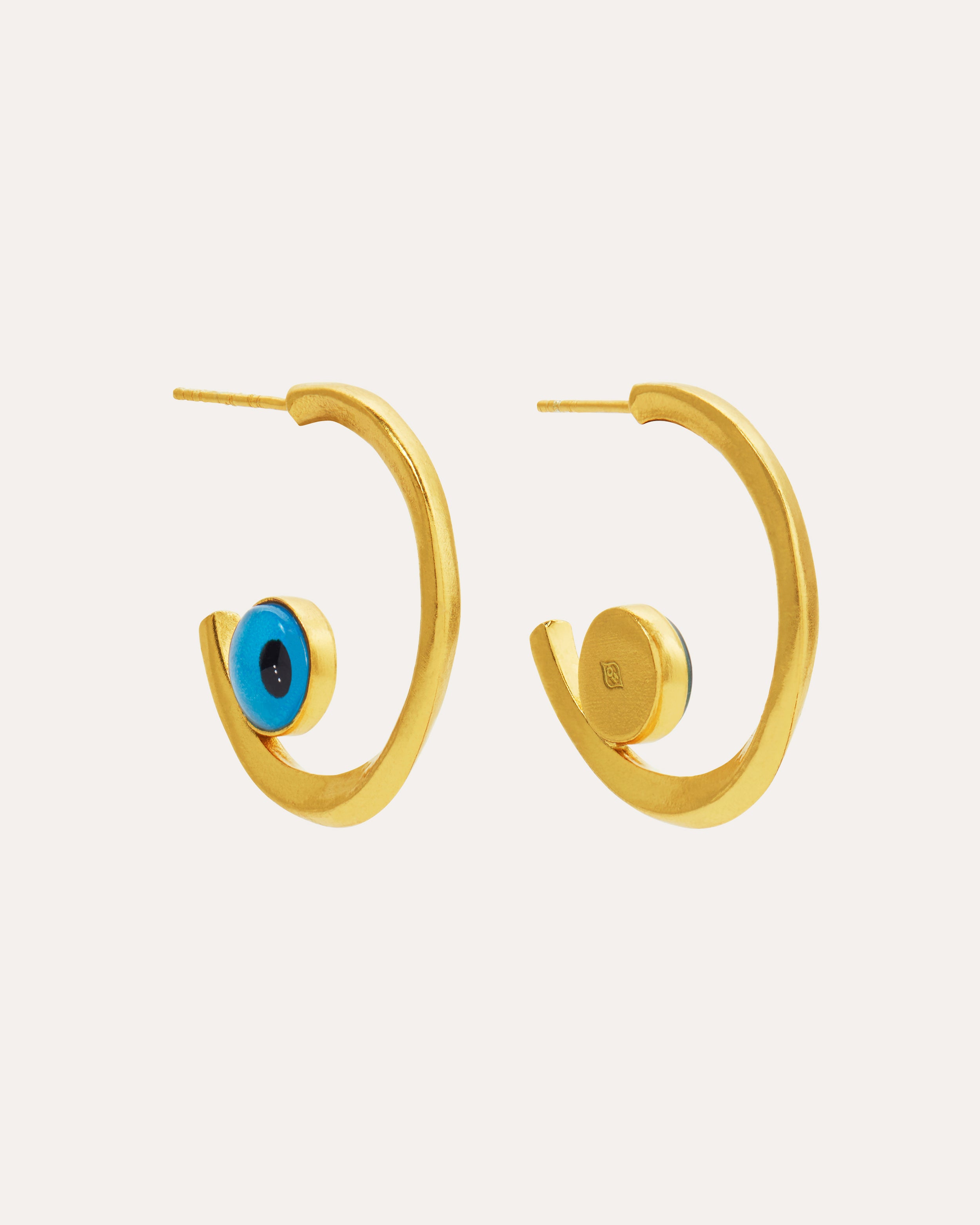 Beau Evil Eye Hoop Earrings | Sustainable Jewellery by Ottoman Hands