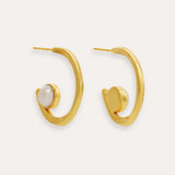 Beau Pearl Hoop Earrings | Sustainable Jewellery by Ottoman Hands