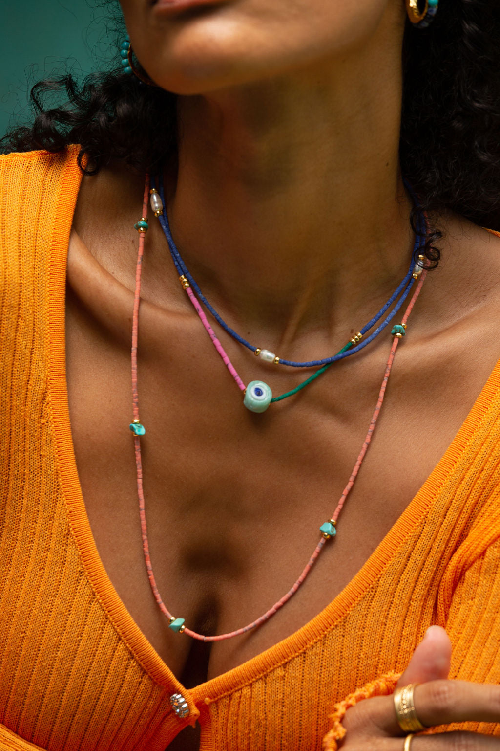 Camilla Pearl Beaded Necklace | Sustainable Jewellery by Ottoman Hands