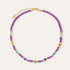 Clara Evil Eye Beaded Purple Jade Necklace | Sustainable Jewellery by Ottoman Hands