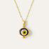 Cornicello Navy Evil Eye Artisan Glass Pendant Necklace | Sustainable Jewellery by Ottoman Hands
