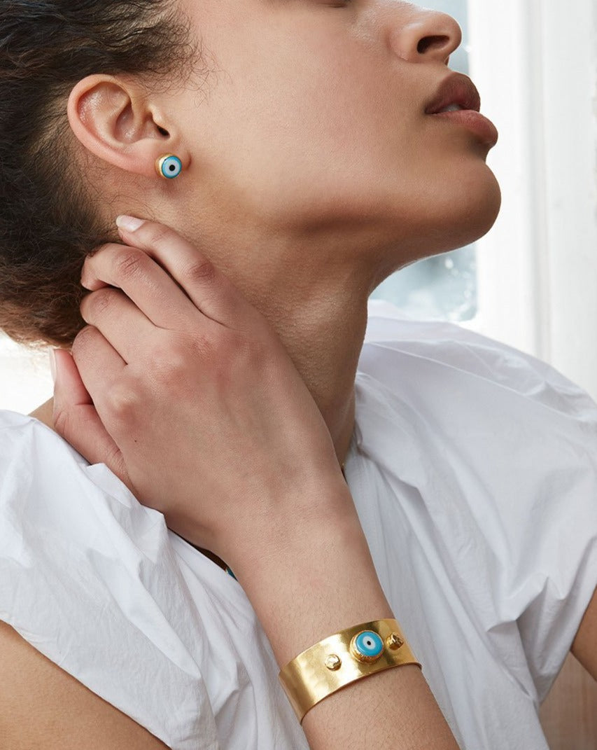 Cornicello Evil Eye Cuff Bracelet | Sustainable Jewellery by Ottoman Hands