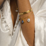 Cornicello Evil Eye and Turquoise Charm Bracelet | Sustainable Jewellery by Ottoman Hands