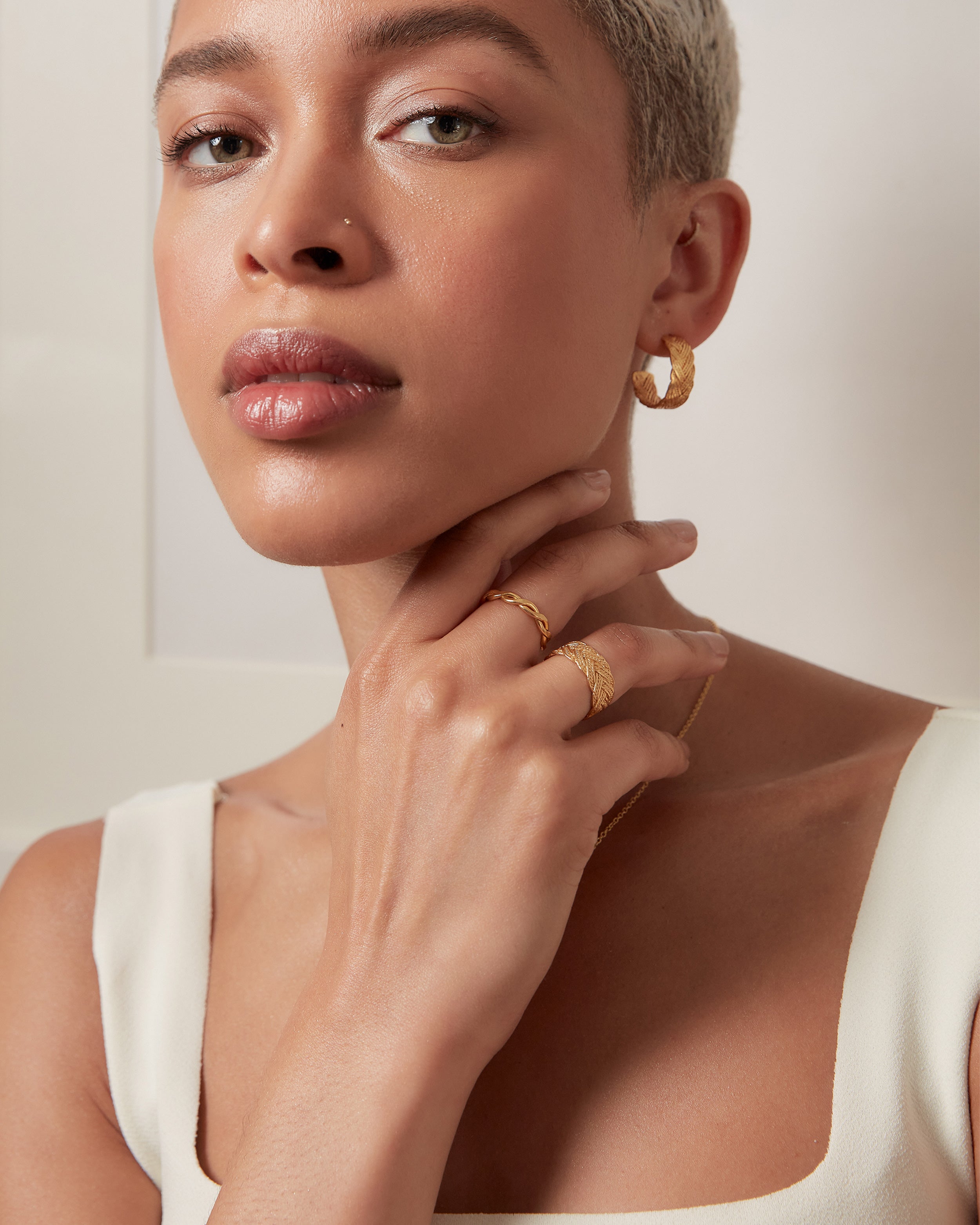 Demetra Braided Hoop Earrings | Sustainable Jewellery by Ottoman Hands
