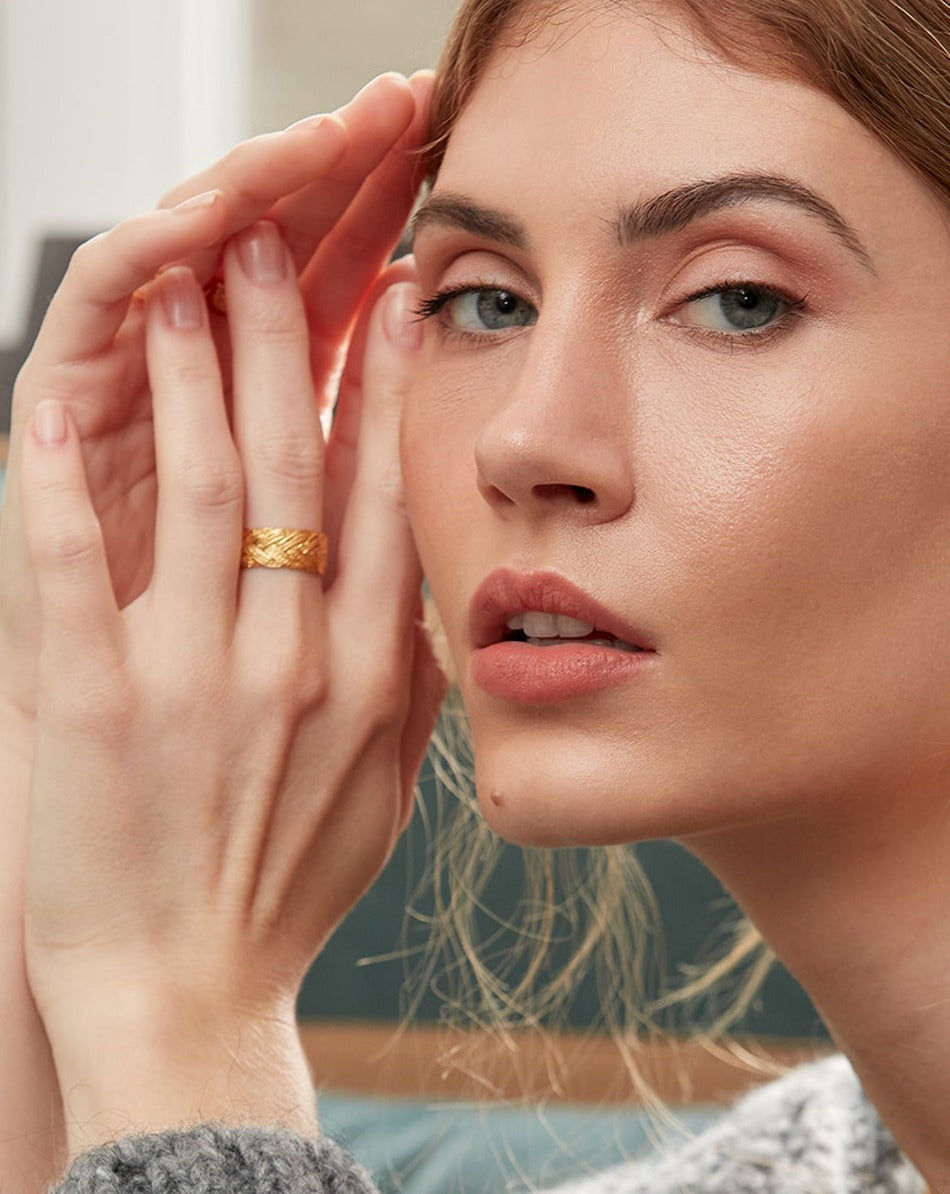 Demetra Braided Stacking Ring | Sustainable Jewellery by Ottoman Hands