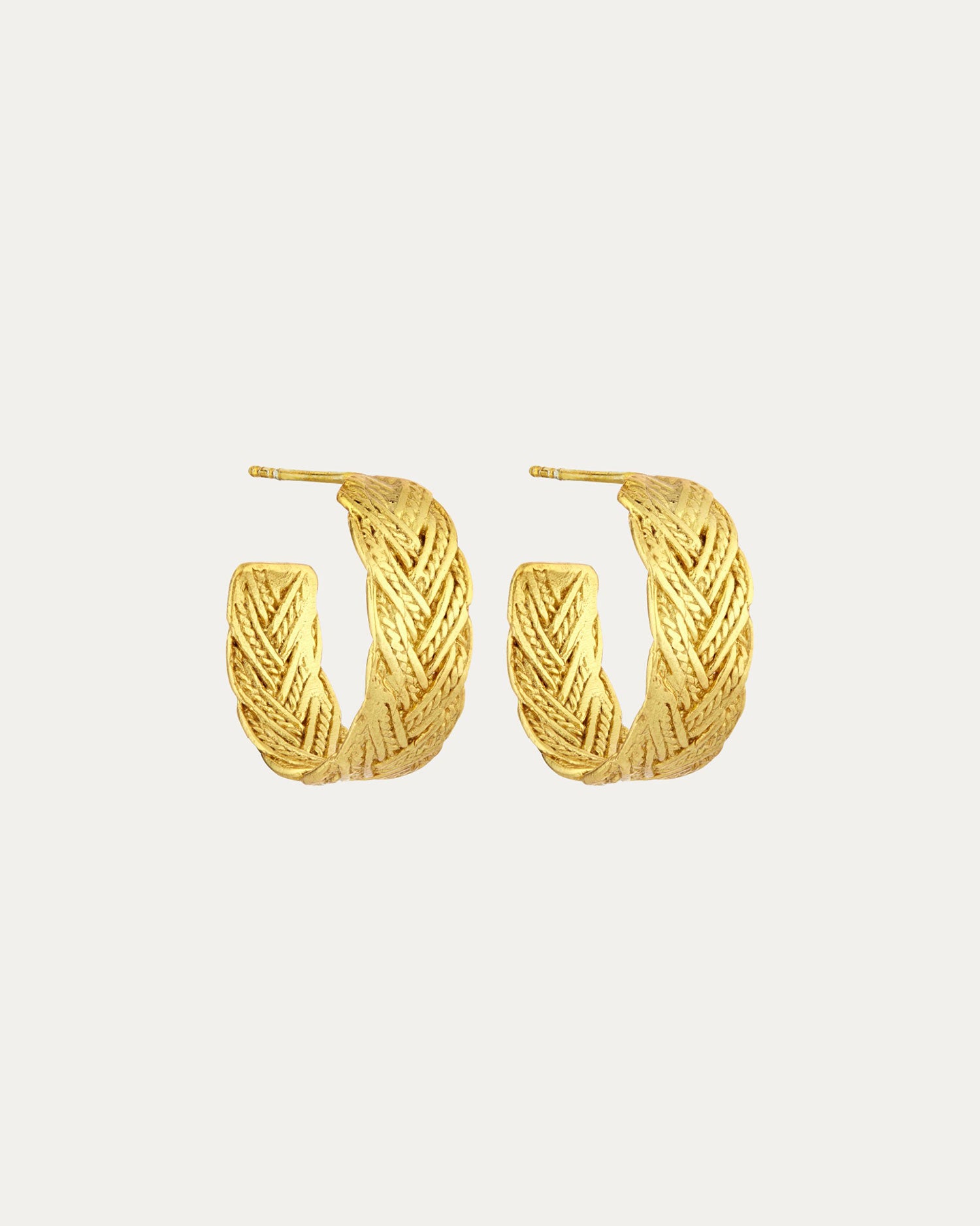 Demetra Braided Hoop Earrings | Sustainable Jewellery by Ottoman Hands