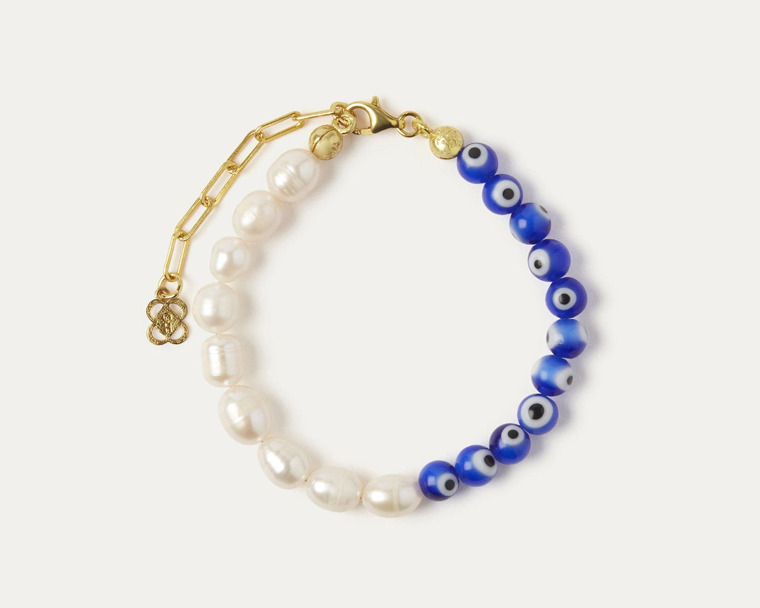 Mila Evil Eye and Pearl Beaded Bracelet | Sustainable Jewellery by Ottoman Hands