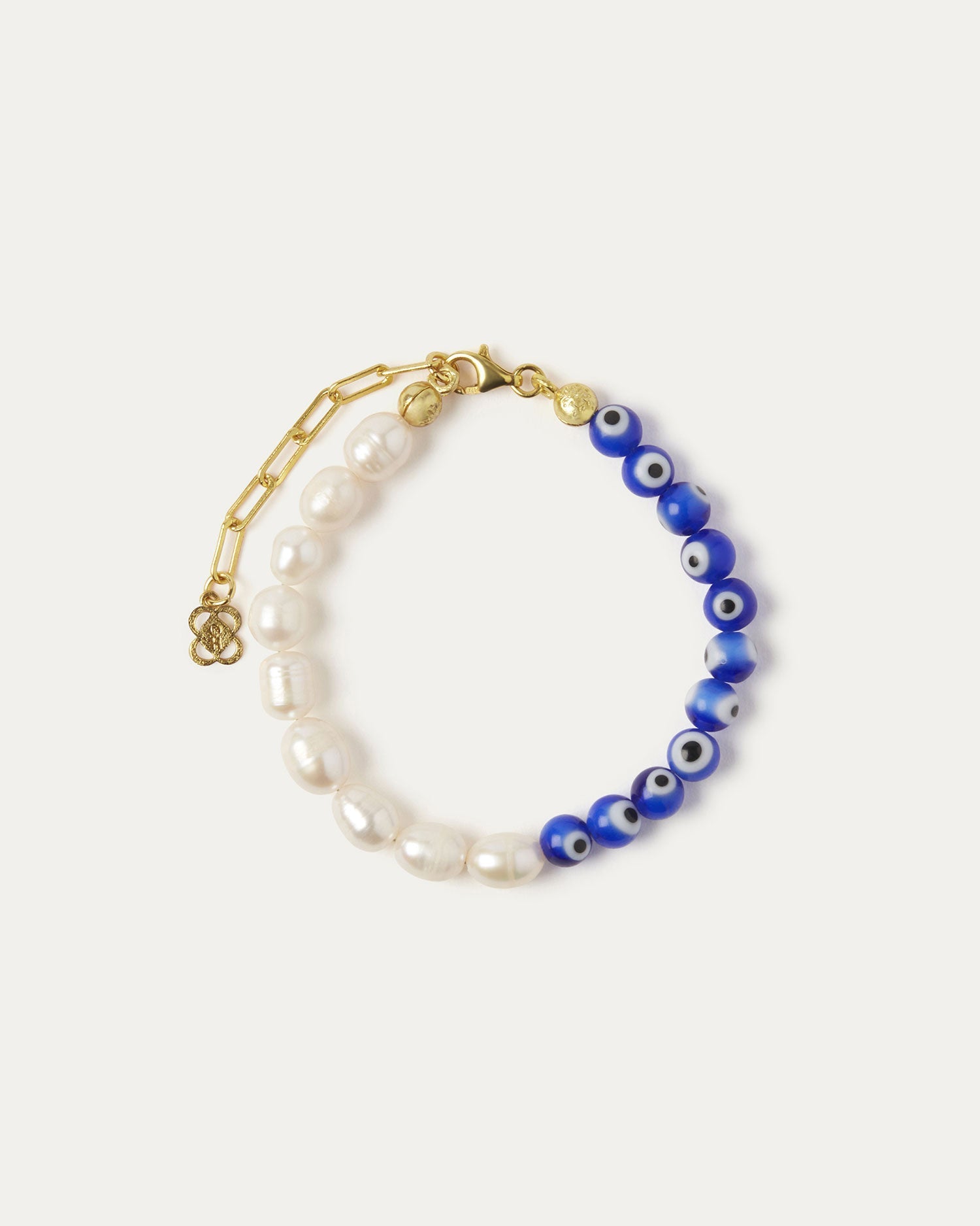 Mila Evil Eye and Pearl Beaded Bracelet | Sustainable Jewellery by Ottoman Hands