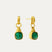 Eleanor Emerald Drop Stud Earrings | Sustainable Jewellery by Ottoman Hands