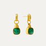 Eleanor Emerald Drop Stud Earrings | Sustainable Jewellery by Ottoman Hands