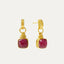 Eleanor Ruby Drop Stud Earrings | Sustainable Jewellery by Ottoman Hands