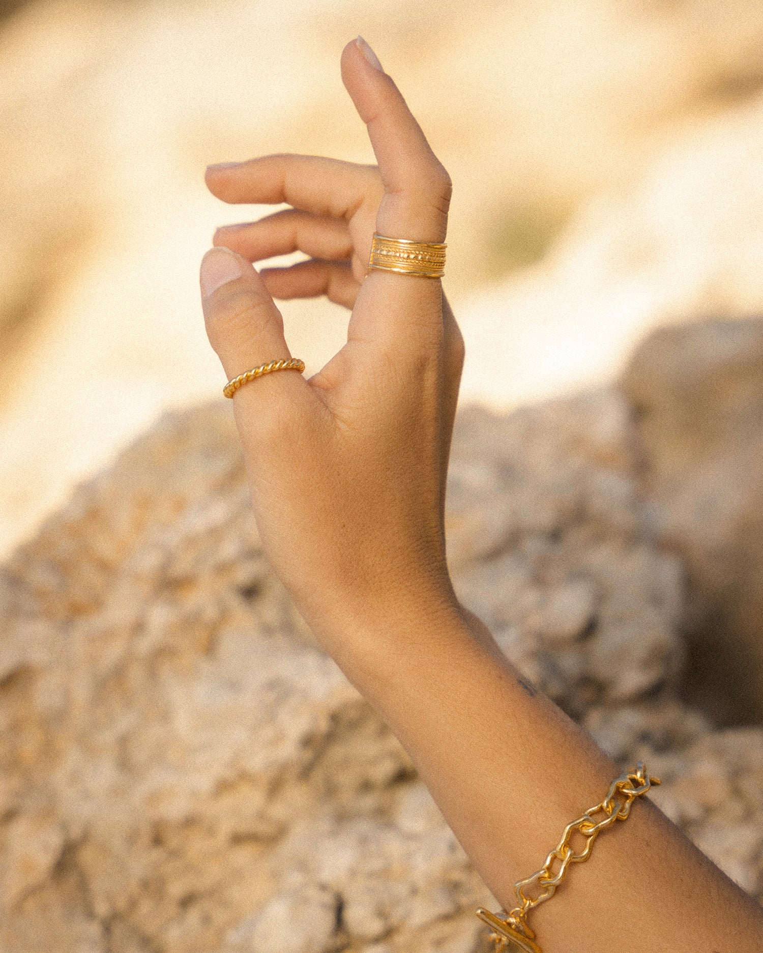 Elodie Chain Stacking Ring | Sustainable Jewellery by Ottoman Hands