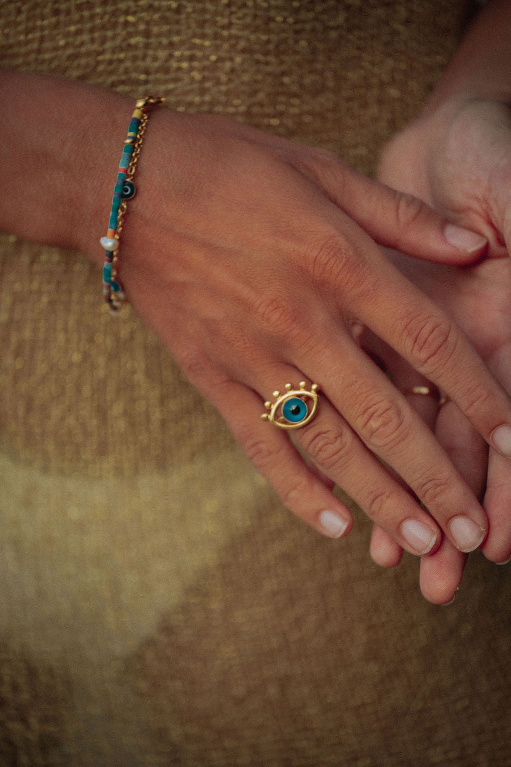 Esana Evil Eye Ring | Sustainable Jewellery by Ottoman Hands