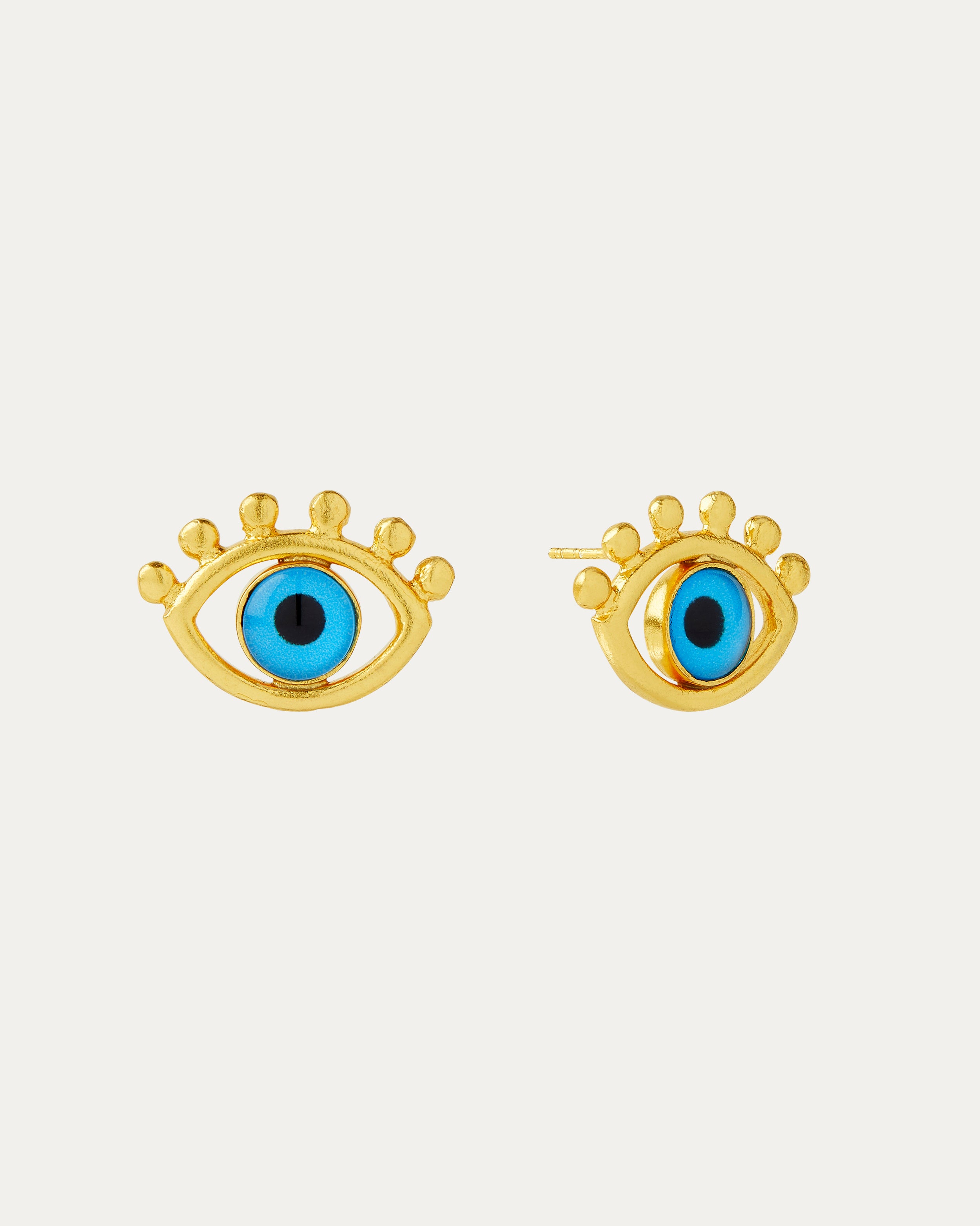 Esana Evil Eye Stud Earrings | Sustainable Jewellery by Ottoman Hands
