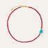 Felice Red Jade and Turquoise Beaded Necklace | Sustainable Jewellery by Ottoman Hands