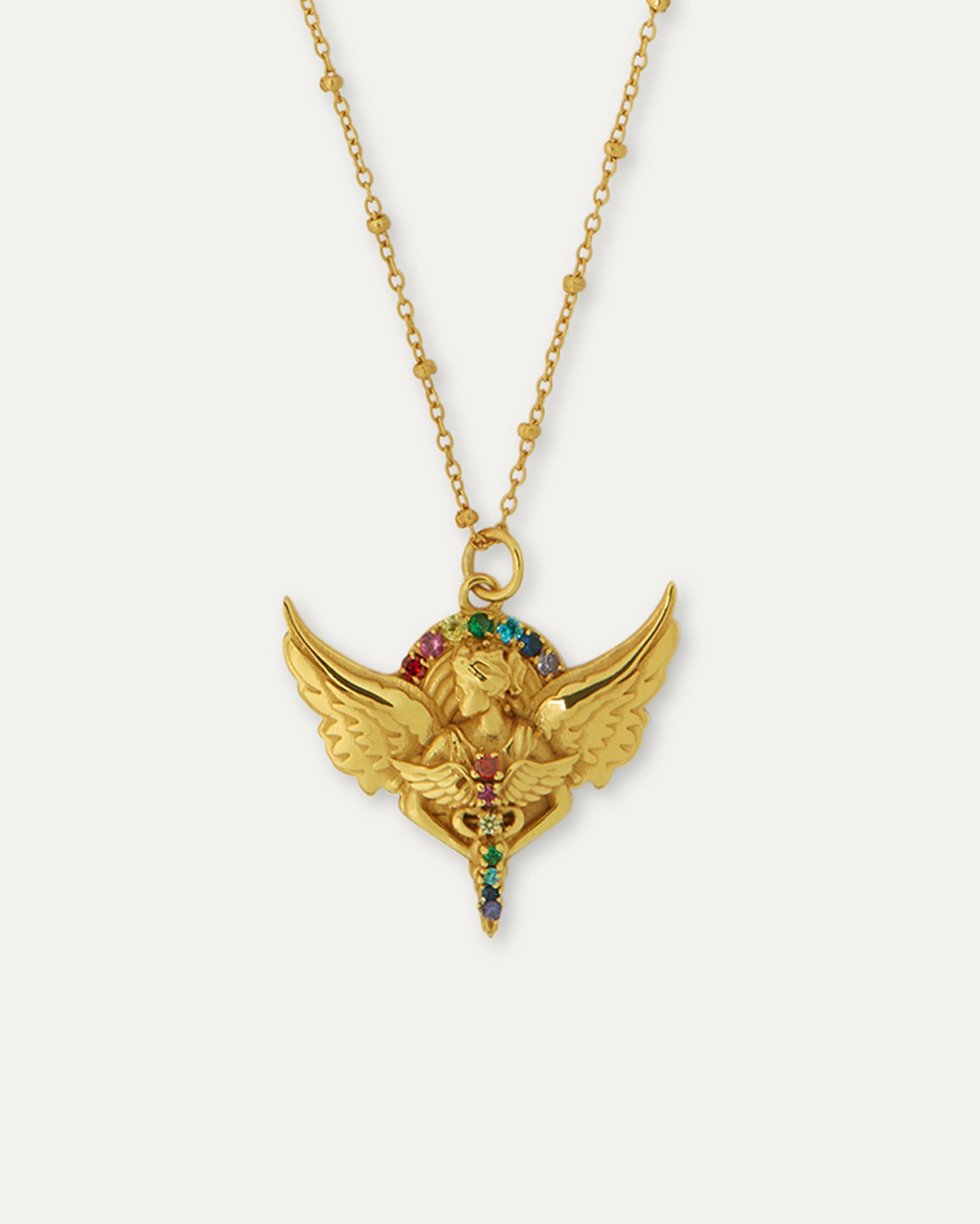Goddess Iris Rainbow Gem Necklace | Sustainable Jewellery by Ottoman Hands