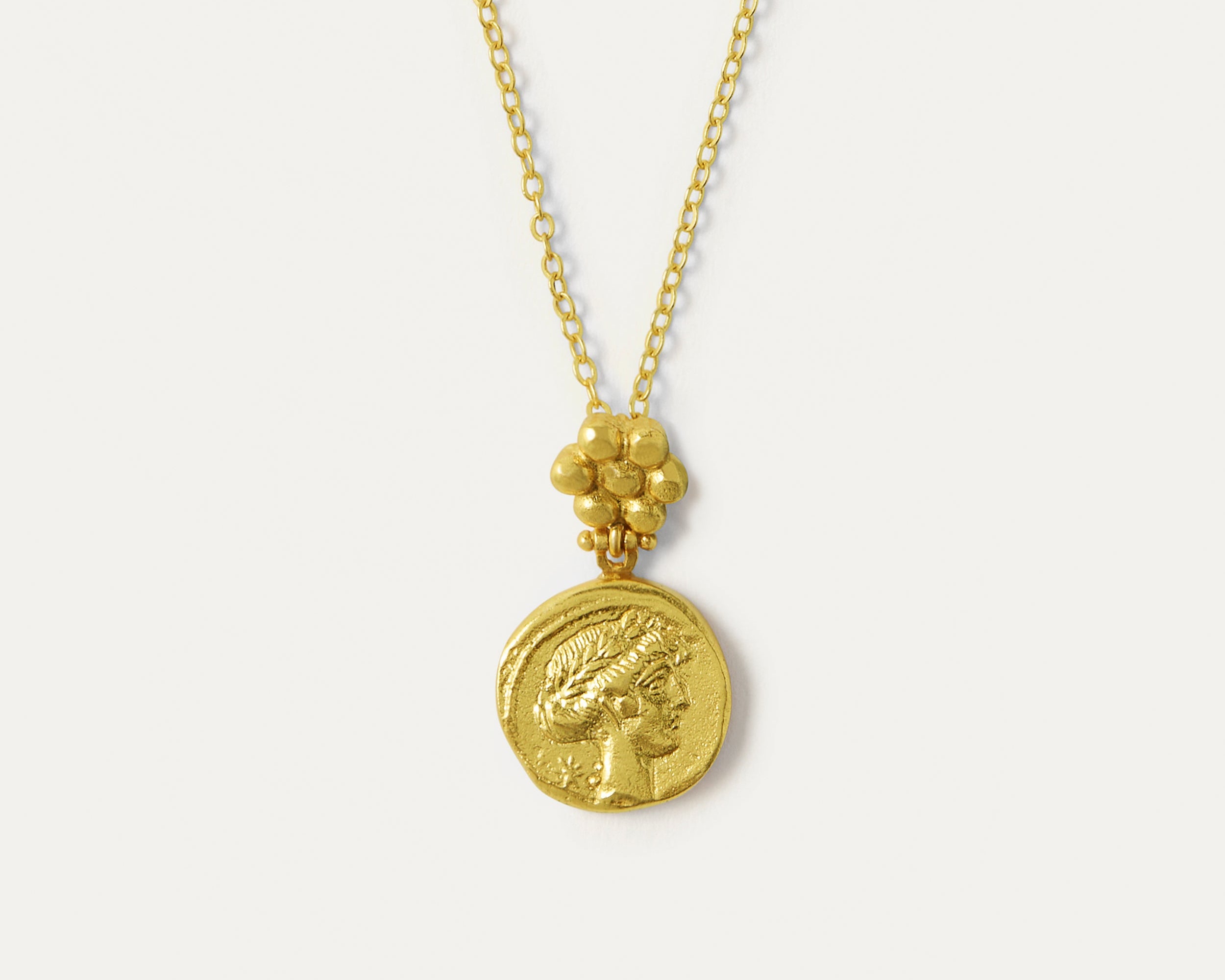 Goddess Demeter Coin Pendant Necklace | Sustainable Jewellery by Ottoman Hands
