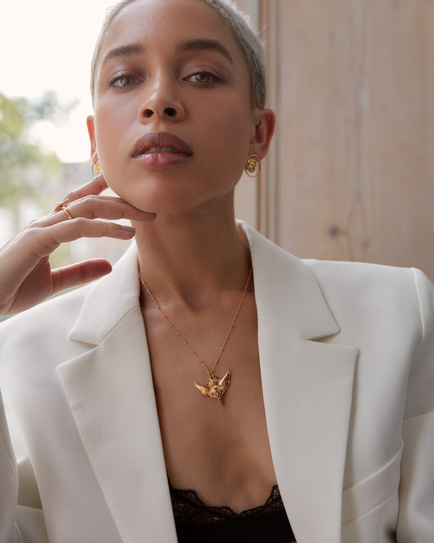 Goddess Iris Rainbow Gem Necklace | Sustainable Jewellery by Ottoman Hands