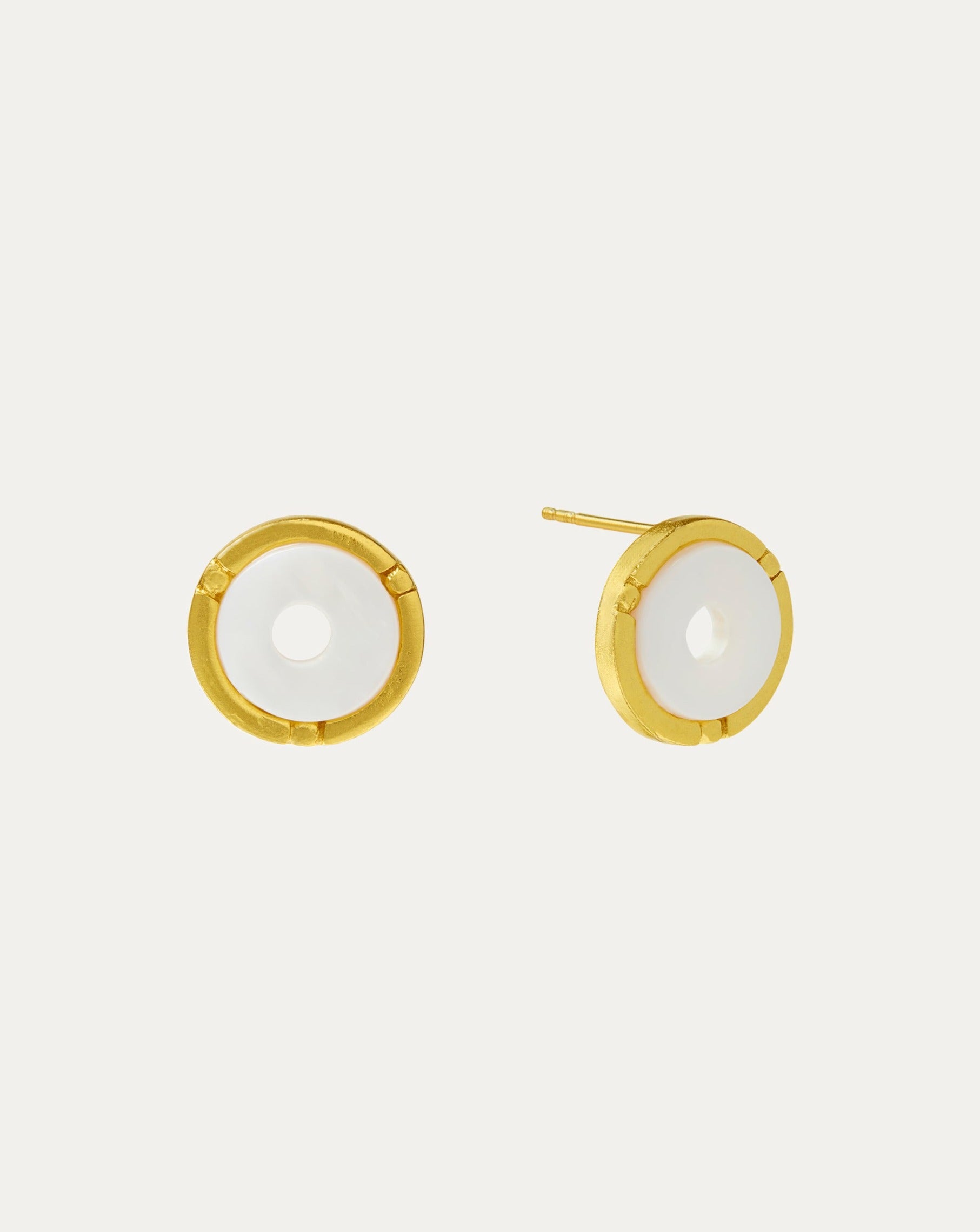 Hallie Mother of Pearl Stud Earrings | Sustainable Jewellery by Ottoman Hands
