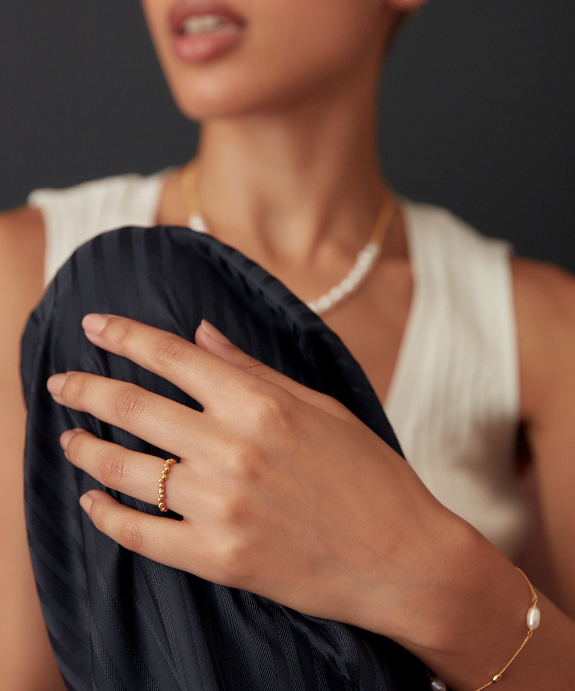 Jolene Gold Stacking Ring | Sustainable Jewellery by Ottoman Hands