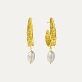 Judy Pearl Statement Hoop Earrings | Sustainable Jewellery by Ottoman Hands
