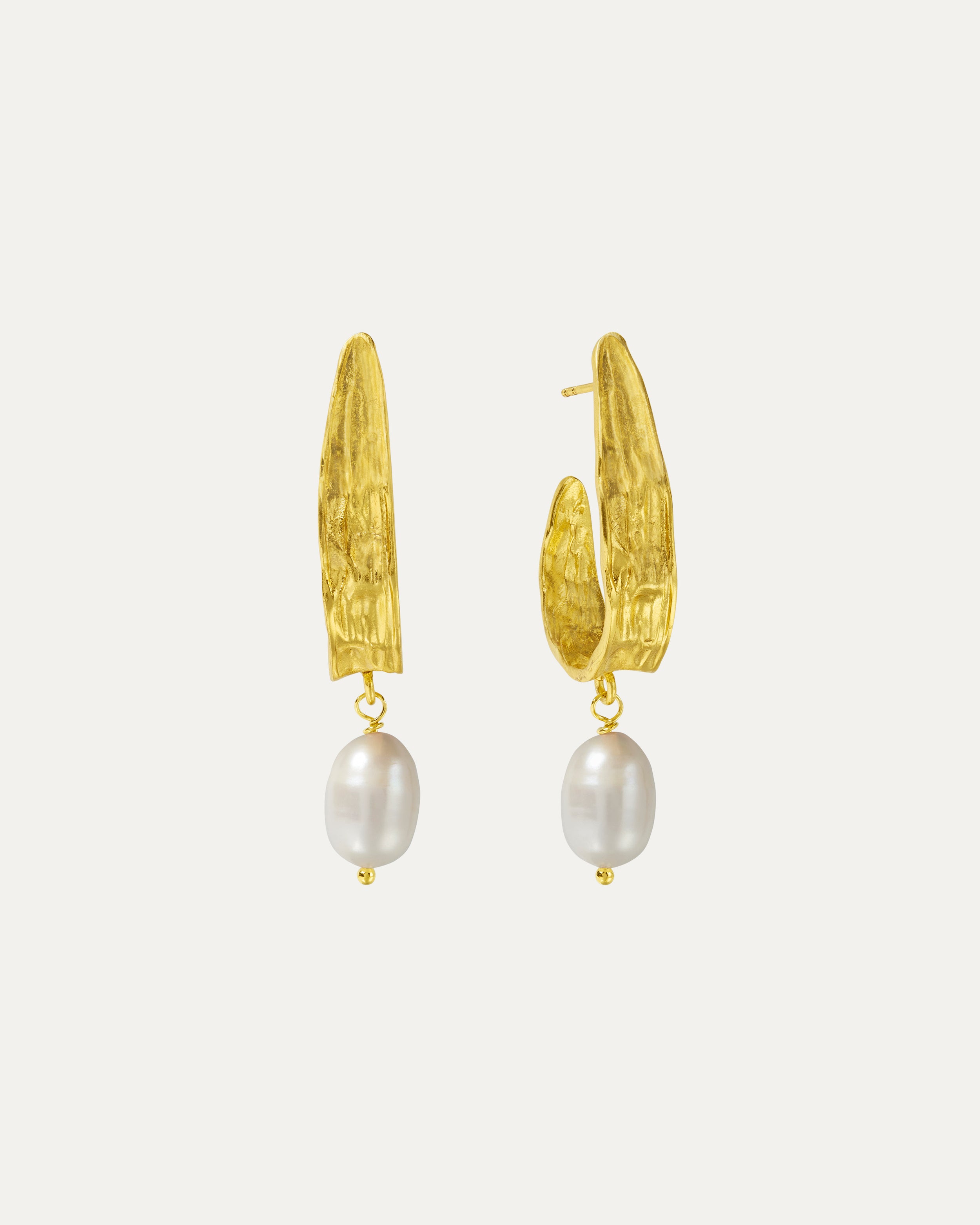 Judy Pearl Statement Hoop Earrings | Sustainable Jewellery by Ottoman Hands