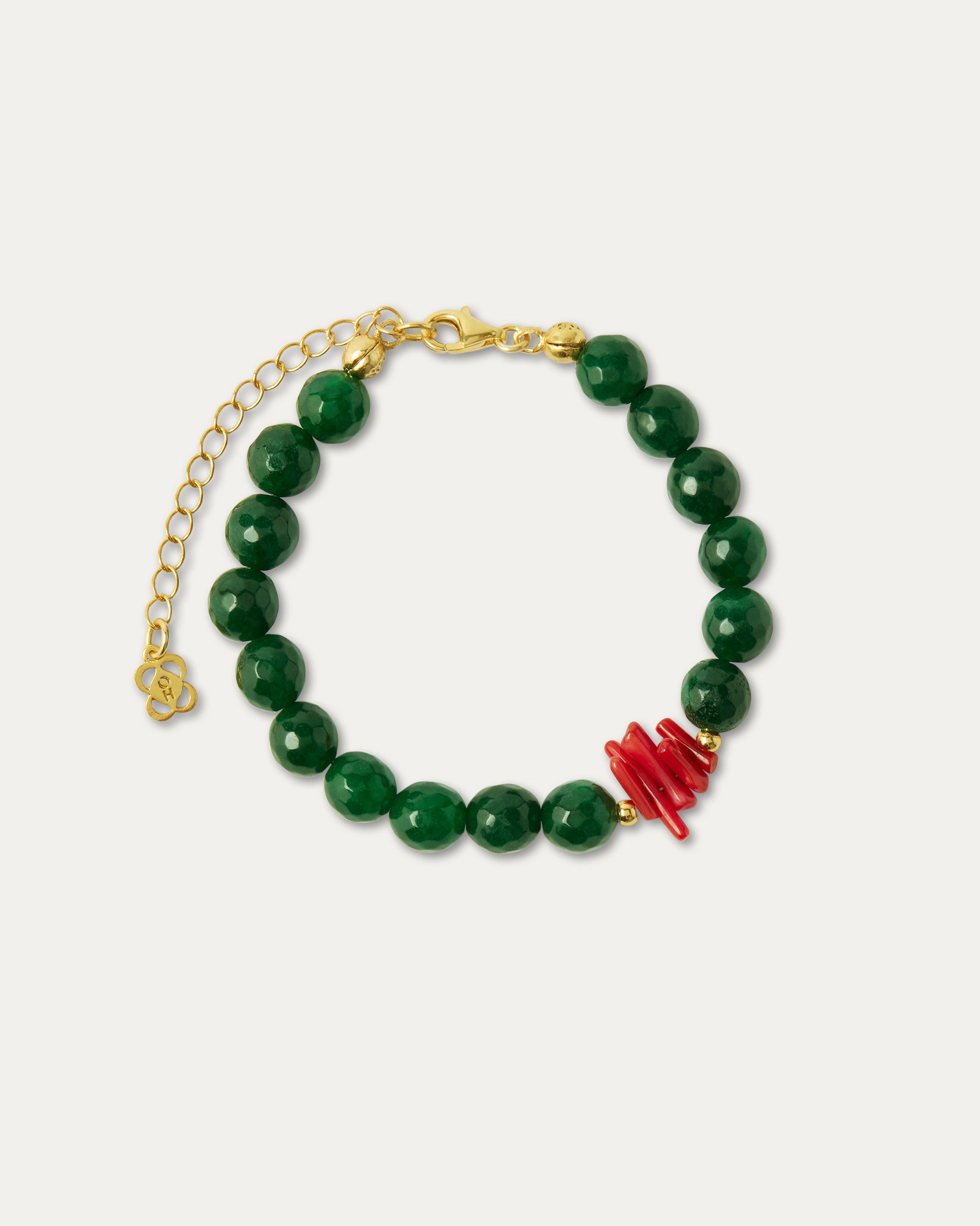 Julia Green Agate Beaded Bracelet | Sustainable Jewellery by Ottoman Hands