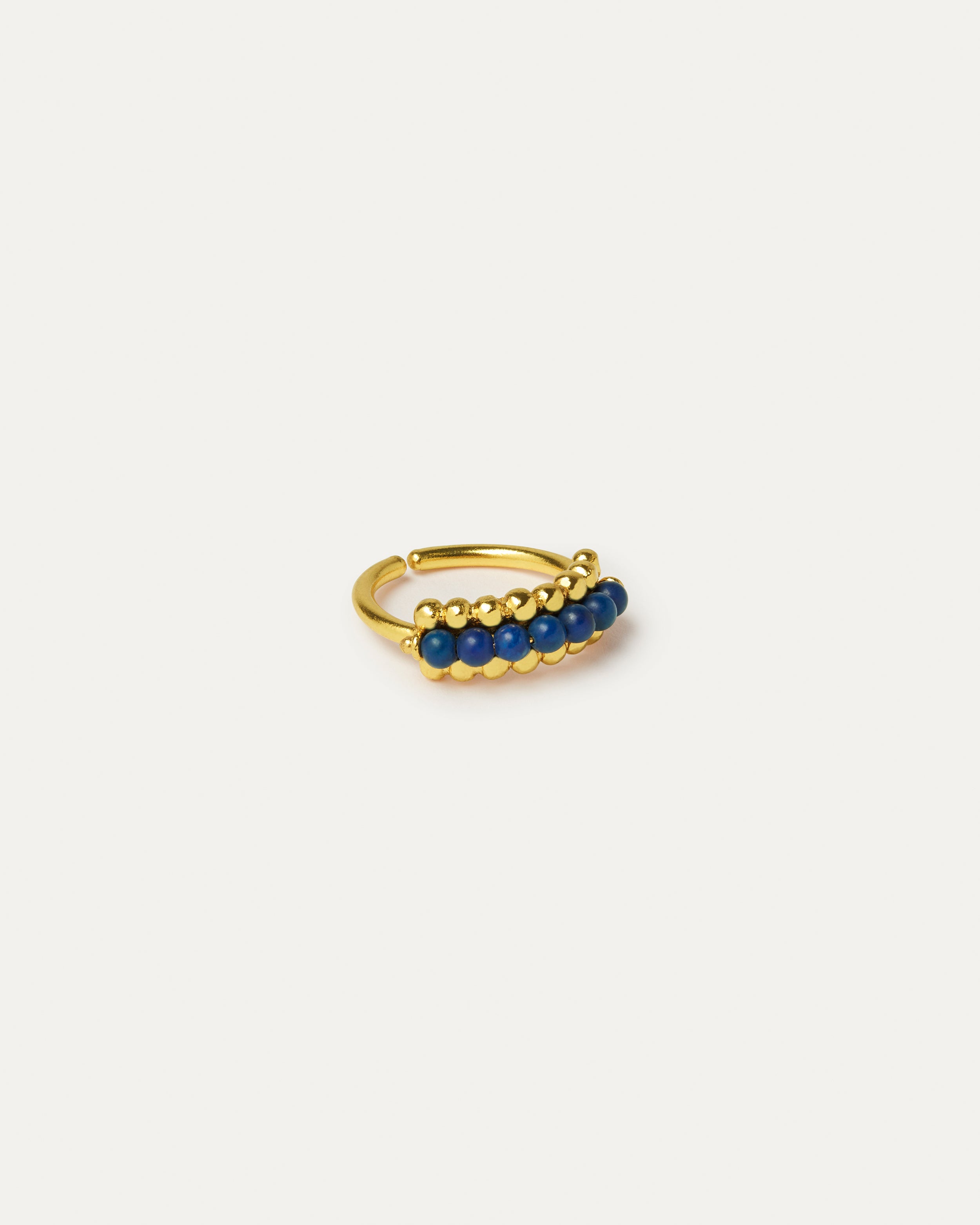 June Lapis Bead Stacking Ring | Sustainable Jewellery by Ottoman Hands