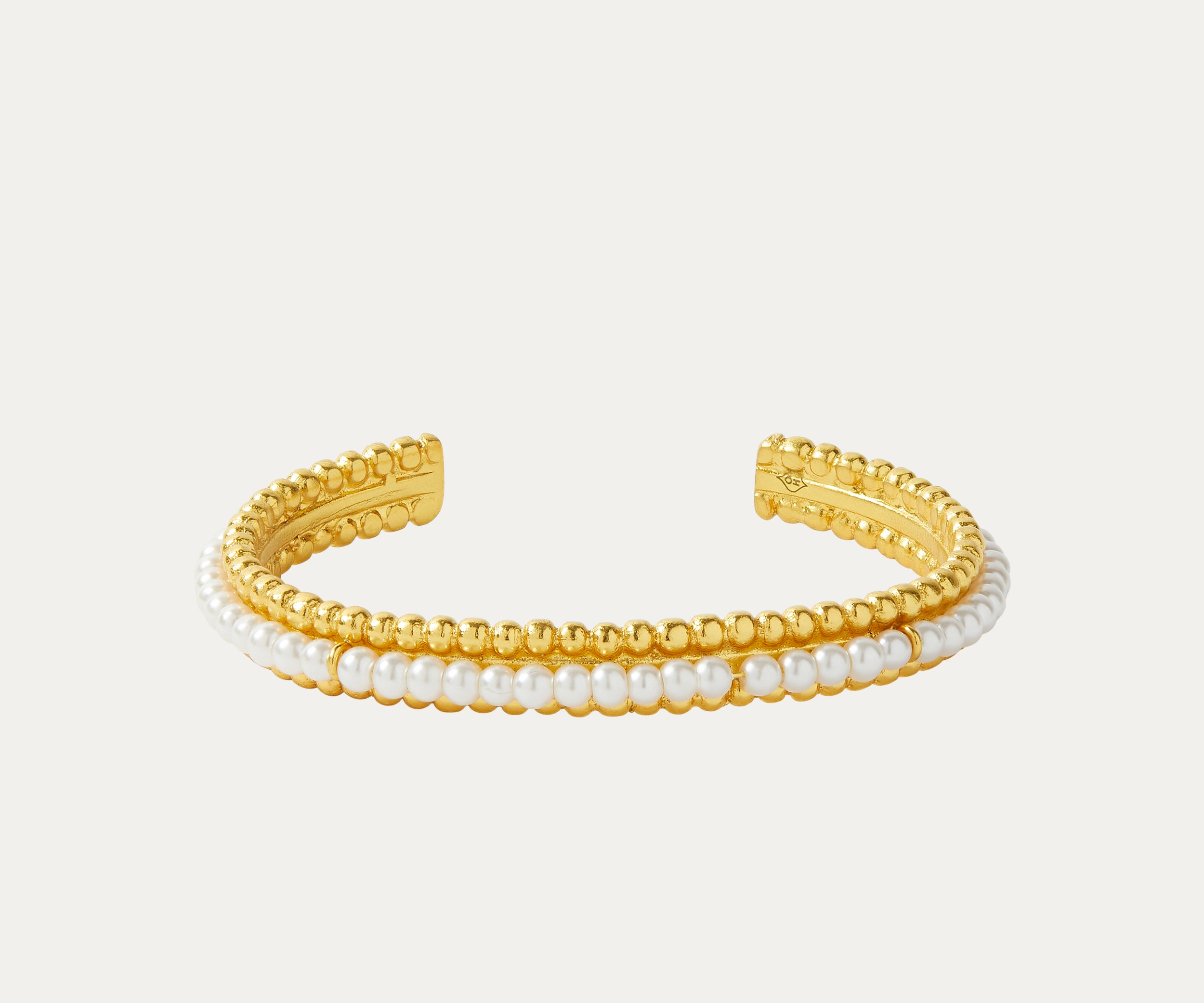 June Pearl Beaded Cuff Bracelet | Sustainable Jewellery by Ottoman Hands