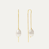 Lottie Pearl Pull Through Chain Earrings | Sustainable Jewellery by Ottoman Hands