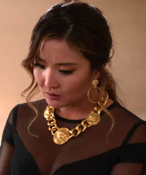 Myia Gold Coin Front Hoop Earrings | Sustainable Jewellery by Ottoman Hands