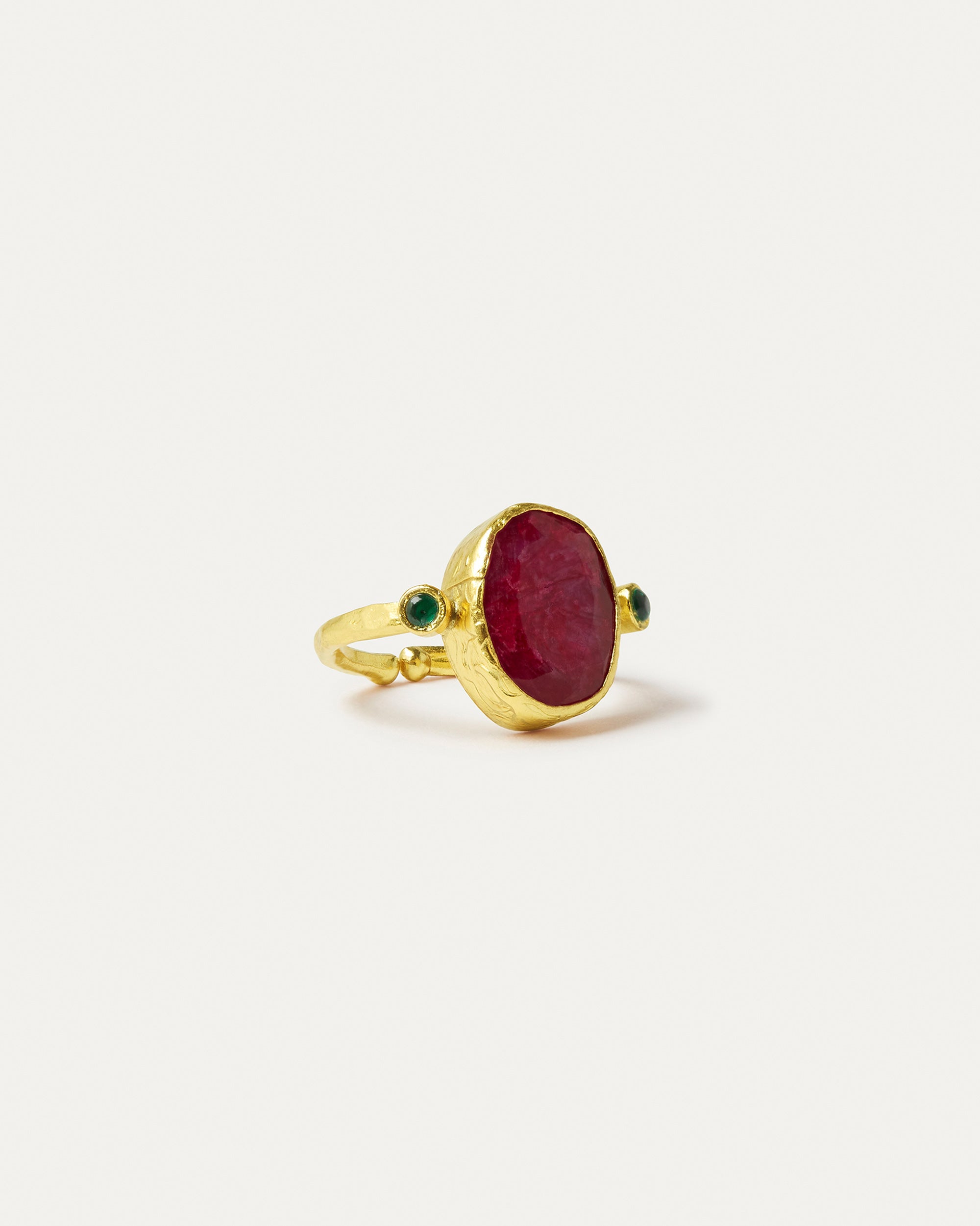 Lucia Ruby Cocktail Ring | Sustainable Jewellery by Ottoman Hands