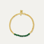 Margot Green Jade Chain Bracelet | Sustainable Jewellery by Ottoman Hands