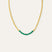 Margot Green Jade Beaded Chain Necklace | Sustainable Jewellery by Ottoman Hands