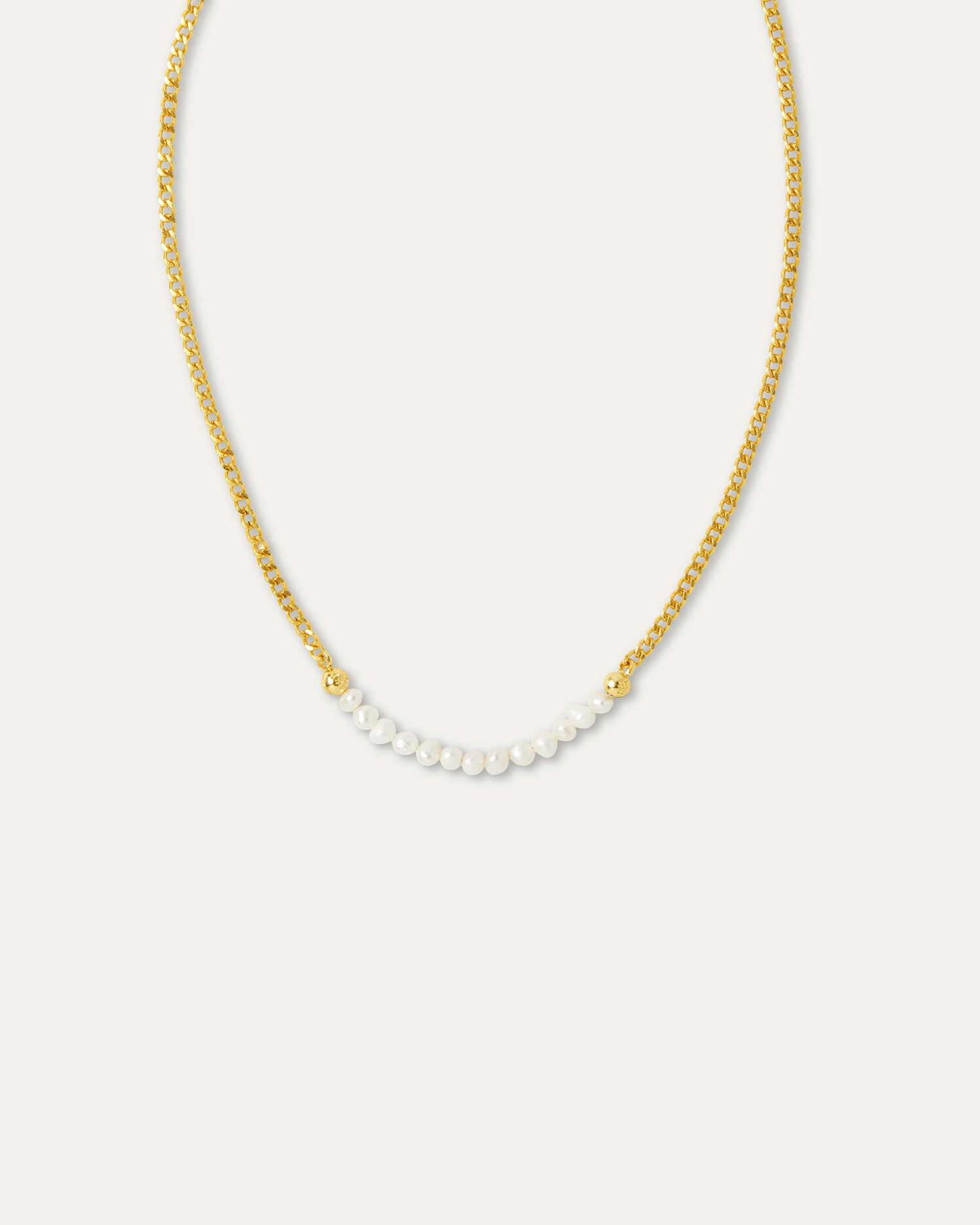 Margot Pearl Beaded Chain Necklace | Sustainable Jewellery by Ottoman Hands