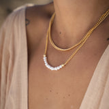 Margot Pearl Beaded Chain Necklace | Sustainable Jewellery by Ottoman Hands
