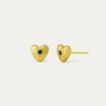 Marina Heart Stud Earrings | Sustainable Jewellery by Ottoman Hands