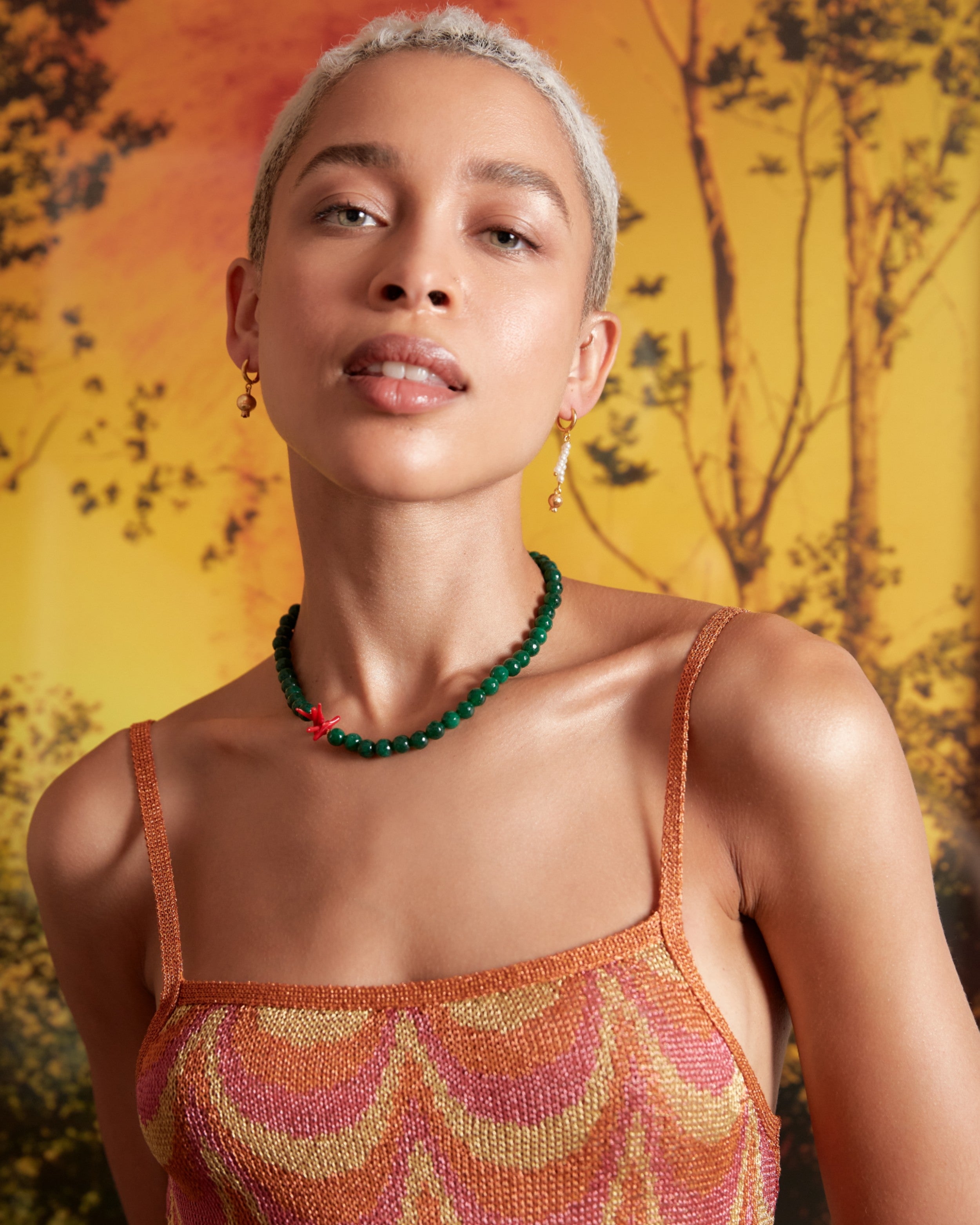 Marley Pomegranate Huggie Earrings | Sustainable Jewellery by Ottoman Hands