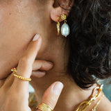 Mavis Pearl Drop Stud Earrings | Sustainable Jewellery by Ottoman Hands