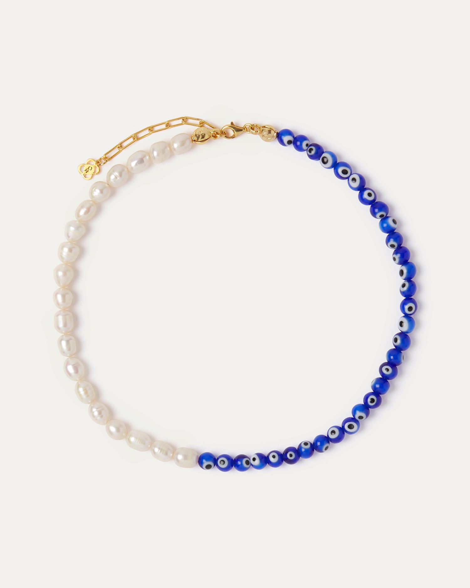 Mila Evil Eye and Pearl Beaded Necklace | Sustainable Jewellery by Ottoman Hands