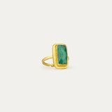 Noa Emerald Cocktail Ring | Sustainable Jewellery by Ottoman Hands