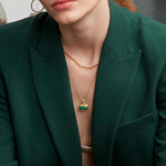 Noa Emerald Pendant Necklace | Sustainable Jewellery by Ottoman Hands