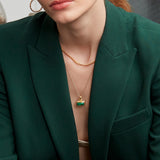 Noa Emerald Pendant Necklace | Sustainable Jewellery by Ottoman Hands