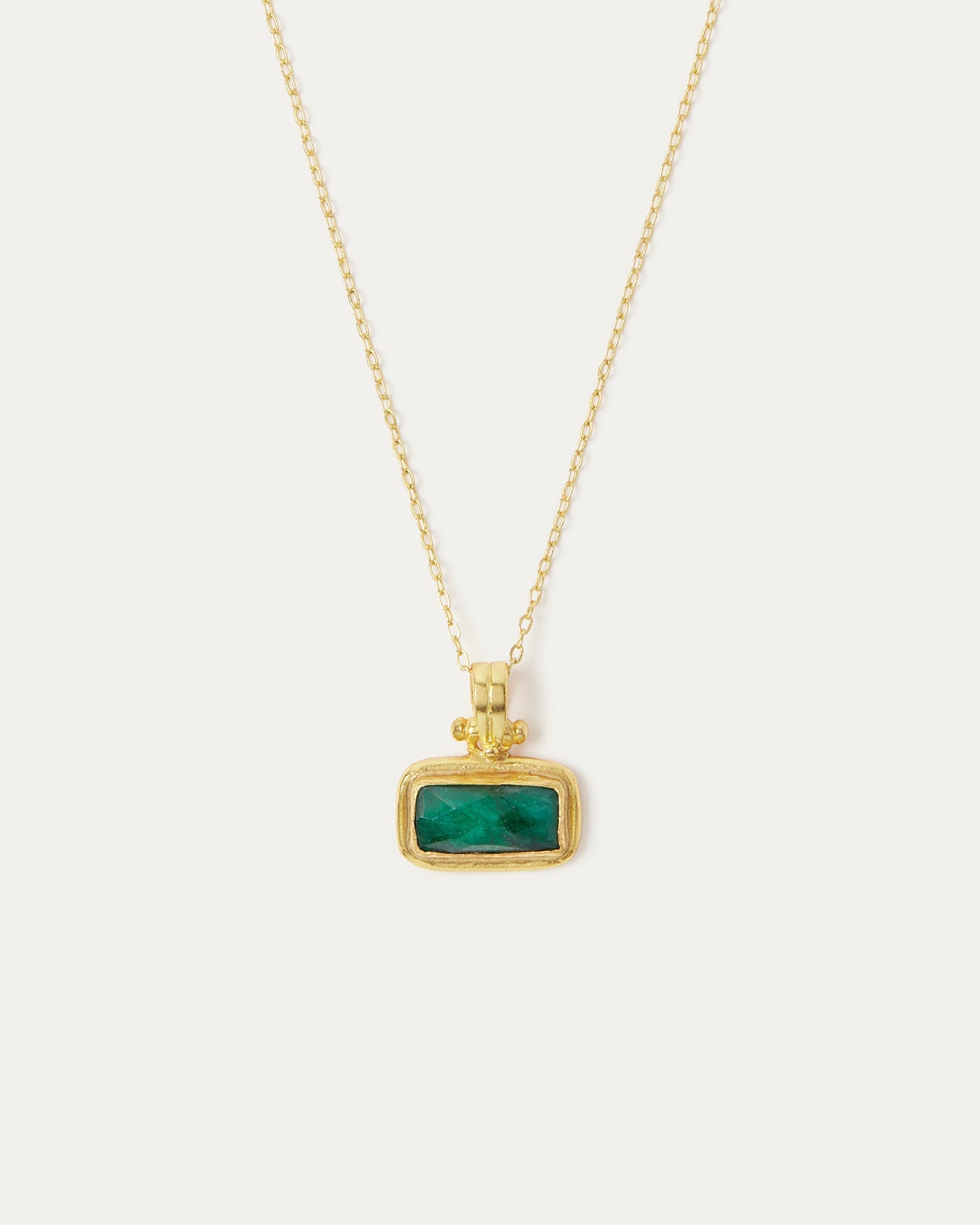 Noa Emerald Pendant Necklace | Sustainable Jewellery by Ottoman Hands