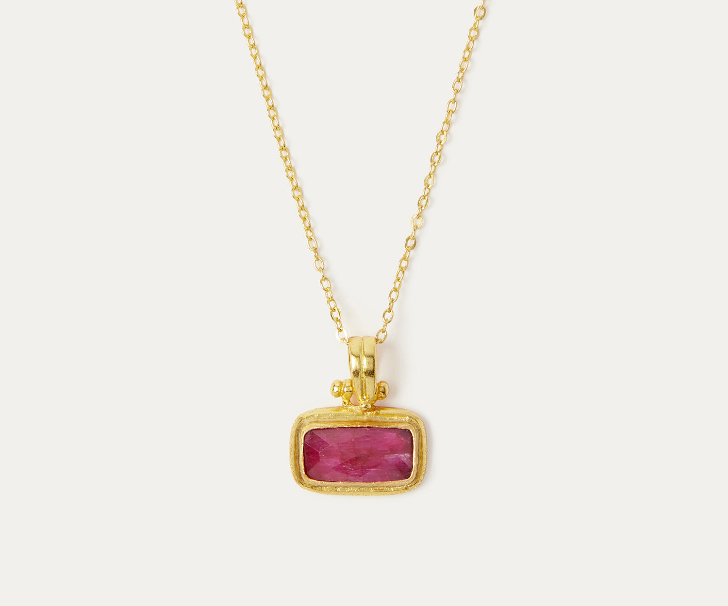 Noa Ruby Pendant Necklace | Sustainable Jewellery by Ottoman Hands