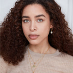 Occhio Eye Necklace with Green Crystal | Sustainable Jewellery by Ottoman Hands