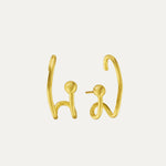 Odette Gold Stud Earrings | Sustainable Jewellery by Ottoman Hands