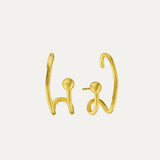 Odette Gold Stud Earrings | Sustainable Jewellery by Ottoman Hands