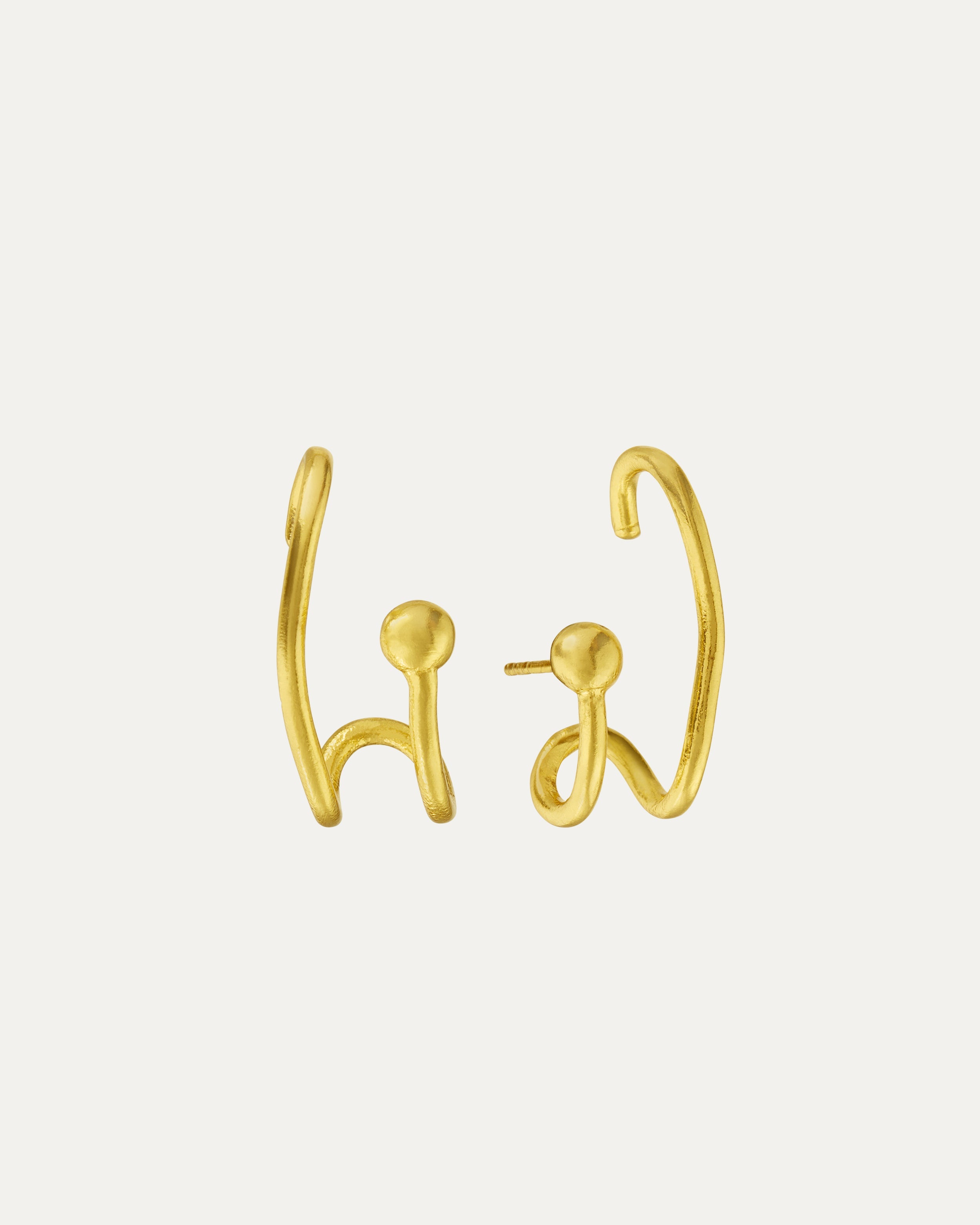 Odette Gold Stud Earrings | Sustainable Jewellery by Ottoman Hands